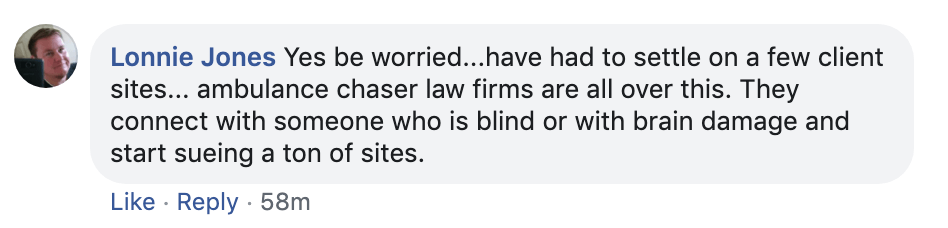 comments on Facebook group